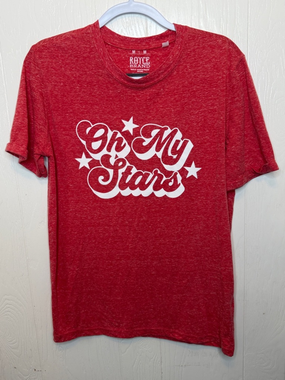 Royce Brand Women’s Red 'Oh My Stars' Short Sleeve Tee